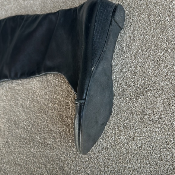 Black Leather Over-Knee “Swashbuckling” Boots Size 39 - Picture 6 of 8